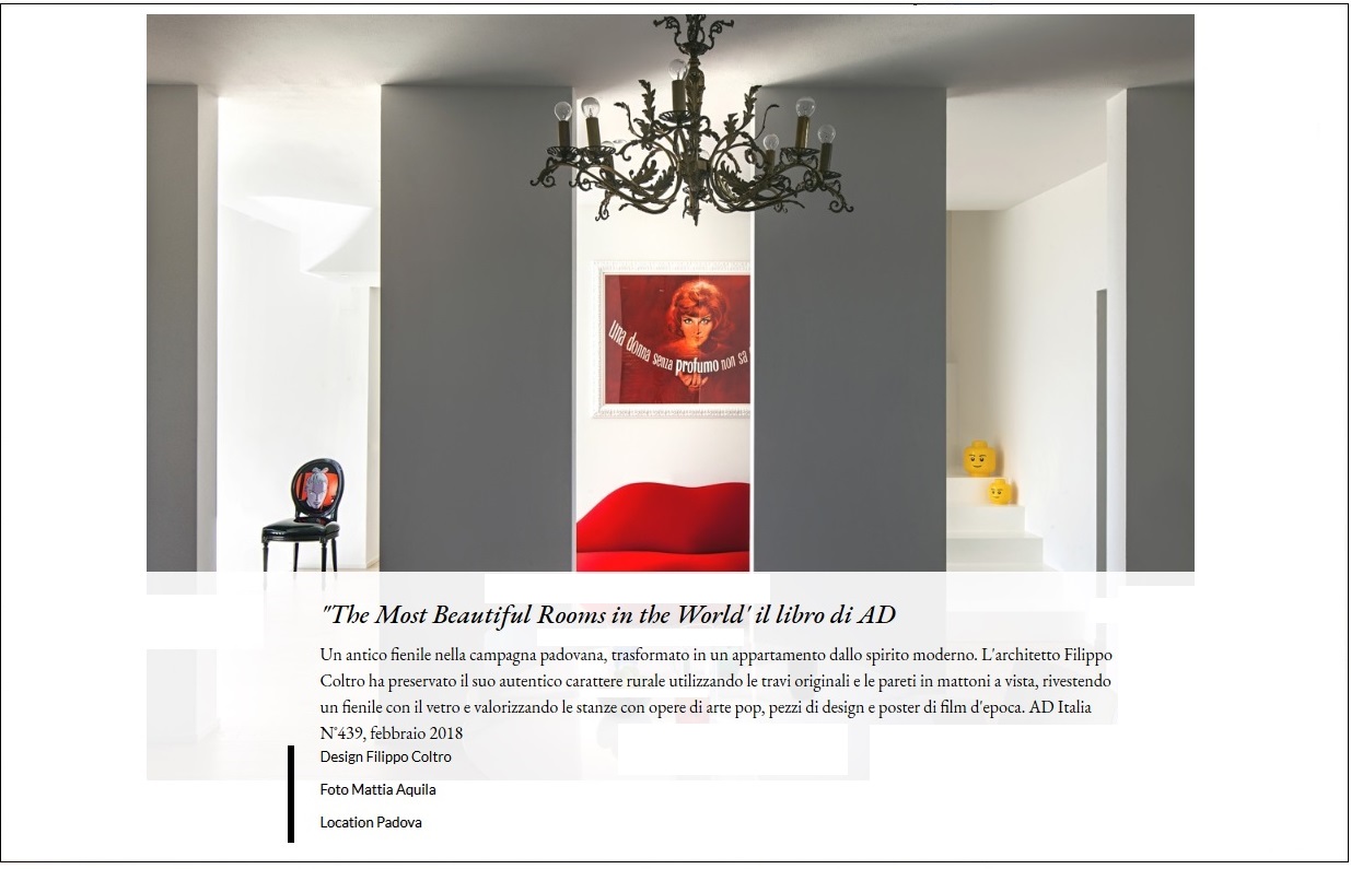 Pubblicazione sul libro The Most Beautiful Rooms In The World